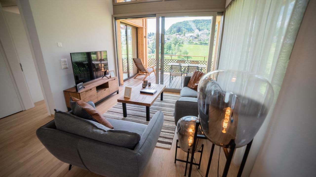 Seaside-Lodge, Top Apartment Spiez Ngoại thất bức ảnh